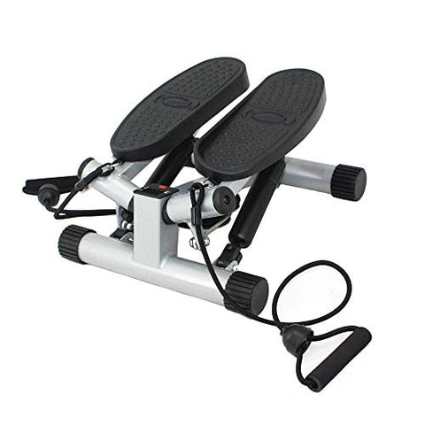 Image of Sunny Health & Fitness Mini Stepper with Resistance Bands, Black