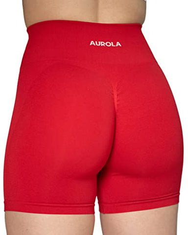 Image of AUROLA Intensify Workout Shorts for Women Seamless Scrunch Short Gym Yoga Running Sport Active Exercise Fitness Shorts Dark Olive