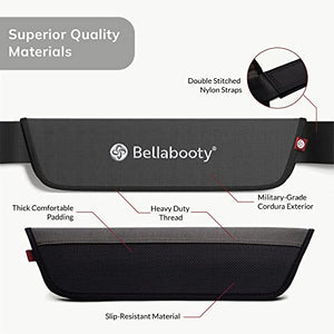 Bellabooty Exercise Hip Thrust Belt, Easy to Use with Dumbbells, Kettlebells, or Plates, Slip-Resistant Padding that Protects Your Hips for the Gym, Home Workouts, or On the Go