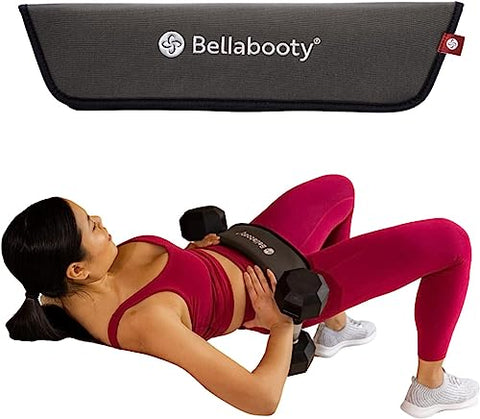 Image of Bellabooty Exercise Hip Thrust Belt, Easy to Use with Dumbbells, Kettlebells, or Plates, Slip-Resistant Padding that Protects Your Hips for the Gym, Home Workouts, or On the Go