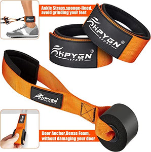 Heavy Resistance Bands 300lbs, Weight Bands for Exercise with Handles, Door Anchor, Carry Bag, Workout Bands for Men, Physical Therapy, Muscle Training, Strength, Slim, Yoga, Home Gym Equipment